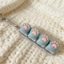 Load image into Gallery viewer, Silicone Cat Claw Keychain Mobile Phone Backpack Ornament Pendant Accessory Desktop Fingertip Press Stress Relief Toy
