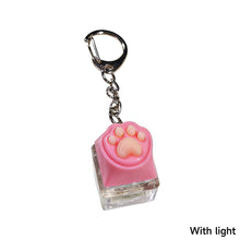 Load image into Gallery viewer, Cute Cat Claw KeyChain Keycap Tester Decompression Toy Mobile Phone Backpack Pendant Desktop Decoration Accessory Gift
