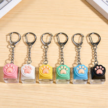Load image into Gallery viewer, Cute Cat Claw KeyChain Keycap Tester Decompression Toy Mobile Phone Backpack Pendant Desktop Decoration Accessory Gift
