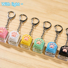 Load image into Gallery viewer, Cute Cat Claw KeyChain Keycap Tester Decompression Toy Mobile Phone Backpack Pendant Desktop Decoration Accessory Gift
