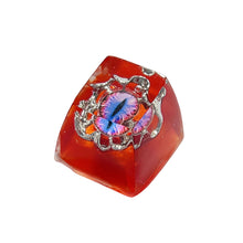 Load image into Gallery viewer, Evil Eyes Cartoon Epoxy Resin Keycaps Mechanical Keyboard Buttons Replacement Bottom Keycap Gift
