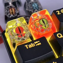Load image into Gallery viewer, Evil Eyes Cartoon Epoxy Resin Keycaps Mechanical Keyboard Buttons Replacement Bottom Keycap Gift
