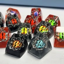 Load image into Gallery viewer, Evil Eyes Cartoon Epoxy Resin Keycaps Mechanical Keyboard Buttons Replacement Bottom Keycap Gift
