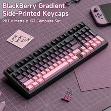 Load image into Gallery viewer, Gradient Color Side Printed Shine PBT Double Shot Keycaps Mechanical Keyboard Keycaps OEM Profile Gaming Keyboard 130 Plus Key Caps
