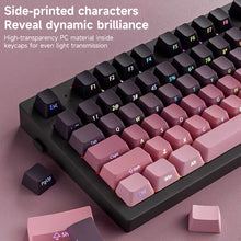 Load image into Gallery viewer, Gradient Color Side Printed Shine PBT Double Shot Keycaps Mechanical Keyboard Keycaps OEM Profile Gaming Keyboard 130 Plus Key Caps
