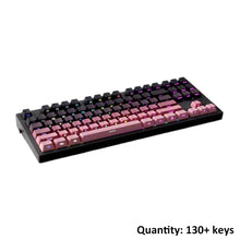 Load image into Gallery viewer, Gradient Color Side Printed Shine PBT Double Shot Keycaps Mechanical Keyboard Keycaps OEM Profile Gaming Keyboard 130 Plus Key Caps
