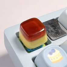 Load image into Gallery viewer, 3D Jelly Pudding Resin Keycap Simulation Caramel Mango Jelly Cute Cartoon DIY Personalized Cross Shaft Key Cap For Mechanical Keyboard
