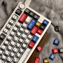 Load image into Gallery viewer, Comic Style PBT Keycaps 136 Keys Full Set Minimalist Colorful For Gaming Mechanical Keyboard
