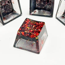 Load image into Gallery viewer, Resin Metal Gold Foil Paper Light-Transmitting Keycaps Cross Shaft Mechanical Keyboard Keycaps Gaming Keyboard Accessories
