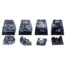 Load image into Gallery viewer, Natural Scenery Resin Keycaps Handmade Fuji Snow Mountain Transparent Cross Shaft Keycap For Mechanical Keyboard
