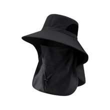 Load image into Gallery viewer, Summer UV Protection Sun Hat Large Brim Bucket Hat with Detachable Face Mask for Fishing Climbing
