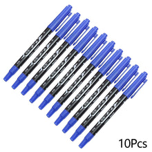 Load image into Gallery viewer, 10Pcs Double Tip Oil-Based Paint Marker Pens Double Ended Brush Marker Drawing Doodling Graffiti Art Supplies
