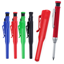 Load image into Gallery viewer, 2.8mm Woodworking Carpenter Pencil Lead Set Protective Cover Sharpener Deep Hole Marking Drawing Tools For Engineer Carpenter Supplies
