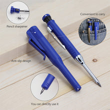 Load image into Gallery viewer, 2.8mm Woodworking Carpenter Pencil Lead Set Protective Cover Sharpener Deep Hole Marking Drawing Tools For Engineer Carpenter Supplies
