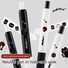 Load image into Gallery viewer, 4Pcs Kawaii Cat Paw Retractable Gel Pen 0.5mm Quick Dry Black Ink Changeable Cat Pattern For School Office Supplies Stationery Gift
