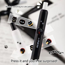 Load image into Gallery viewer, 4Pcs Kawaii Cat Paw Retractable Gel Pen 0.5mm Quick Dry Black Ink Changeable Cat Pattern For School Office Supplies Stationery Gift
