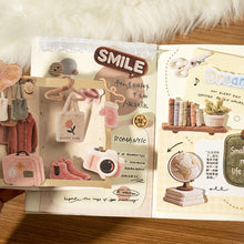 Load image into Gallery viewer, 30Pcs Kawaii Plush Home Series Stickers Cute Cat Hard Card Decorative Sticker For DIY Journal Scrapbook Diary Decoration
