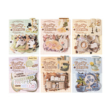 Load image into Gallery viewer, 30Pcs Kawaii Plush Home Series Stickers Cute Cat Hard Card Decorative Sticker For DIY Journal Scrapbook Diary Decoration
