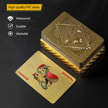 Load image into Gallery viewer, Multiple Styles Black Gold Waterproof Playing Card Magic Poker For Board Game Entertainment Gift Collection
