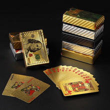 Load image into Gallery viewer, Multiple Styles Black Gold Waterproof Playing Card Magic Poker For Board Game Entertainment Gift Collection
