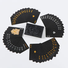 Load image into Gallery viewer, Multiple Styles Black Gold Waterproof Playing Card Magic Poker For Board Game Entertainment Gift Collection
