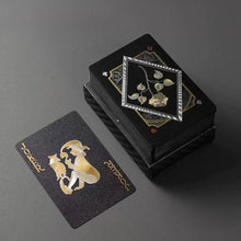 Load image into Gallery viewer, Multiple Styles Black Gold Waterproof Playing Card Magic Poker For Board Game Entertainment Gift Collection
