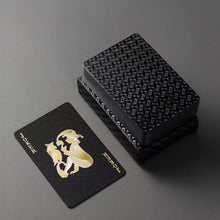 Load image into Gallery viewer, Multiple Styles Black Gold Waterproof Playing Card Magic Poker For Board Game Entertainment Gift Collection
