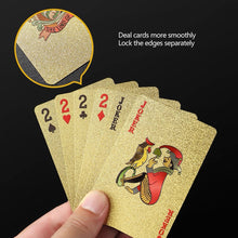 Load image into Gallery viewer, Multiple Styles Black Gold Waterproof Playing Card Magic Poker For Board Game Entertainment Gift Collection

