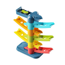 Load image into Gallery viewer, Multi Layer Cartoon Gliding Track Car Inertia Racing Toy Children Puzzle Slide Car For Kids
