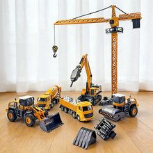 Load image into Gallery viewer, Alloy Plastic Diecast Engineering Vehicle Toy Excavator Crane Bulldozer Forklift Tractor Model Gift For Boys Kids

