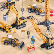 Load image into Gallery viewer, Alloy Plastic Diecast Engineering Vehicle Toy Excavator Crane Bulldozer Forklift Tractor Model Gift For Boys Kids
