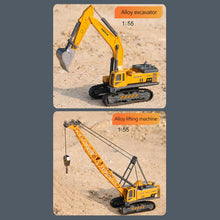 Load image into Gallery viewer, Alloy Plastic Diecast Engineering Vehicle Toy Excavator Crane Bulldozer Forklift Tractor Model Gift For Boys Kids

