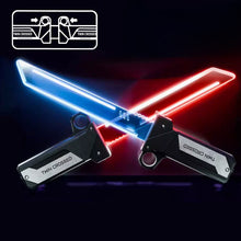 Load image into Gallery viewer, 2 In 1 Retractable Lightsaber Toy Led Flash Rotating Double Sword Cosplay Role Play Gift For Kids Adults
