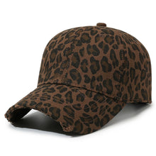 Load image into Gallery viewer, Unisex Leopard Printed Baseball Cap Breathable Adjustable Sun Protection Duckbill Cap For Outdoor Casual Accessories
