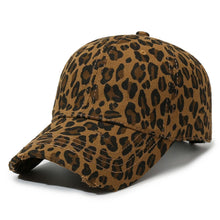 Load image into Gallery viewer, Unisex Leopard Printed Baseball Cap Breathable Adjustable Sun Protection Duckbill Cap For Outdoor Casual Accessories
