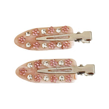 Load image into Gallery viewer, Acetate Pink Diamond Butterfly Flower Hairpin Seamless Bangs Duckbill Clip Exquisite Hair Accessories For Women
