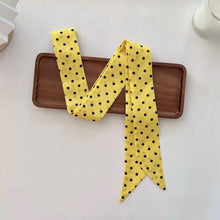 Load image into Gallery viewer, Polka Dot Striped Print Skinny Long Narrow Scarf Multi Use Neck Hair Bag Decoration Wristband Hair Accessory For Women
