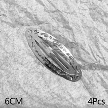 Load image into Gallery viewer, 4Pcs Vintage Y2K Geometric Hollowed Out Oval Metal Hair Clips Punk Side Hair Accessories For Women
