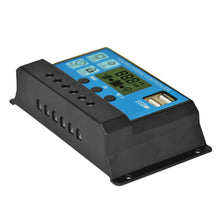 Load image into Gallery viewer, 10A/20A/30A 12V 24V Solar Charge Controller Lithium Battery LCD Display PWM Dual USB Solar Panel Charger
