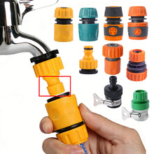 Load image into Gallery viewer, Water Hose Quick Connect Universal Faucet Adapter 1/2" 3/4" 1" 3/8"Garden Watering Car Washing Plastic Hose Fittings Pipe Joint Washing Machine Attachment DIY Parts
