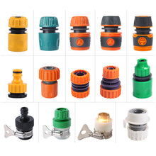 Load image into Gallery viewer, Water Hose Quick Connect Universal Faucet Adapter 1/2" 3/4" 1" 3/8"Garden Watering Car Washing Plastic Hose Fittings Pipe Joint Washing Machine Attachment DIY Parts
