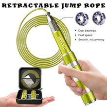 Load image into Gallery viewer, Aluminum Alloy Jump Rope Anti-slip Durable Telescopic Handle with Storage Box For Sports Competition Weight Loss
