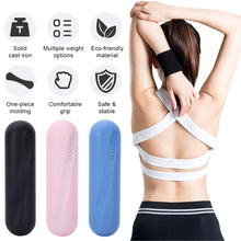 Load image into Gallery viewer, 1PC 1KG Solid Cast Iron Mini Dumbbell Silicone Coated Anti-slip Anti-callus Dumbbell Home Fitness Equipment

