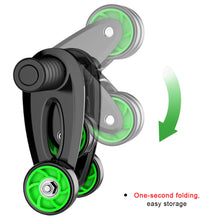 Load image into Gallery viewer, Foldable 4-Wheel Ab Roller Fat Burning Stomach Toning Quiet Roller Home Fitness Equipment for Men Women
