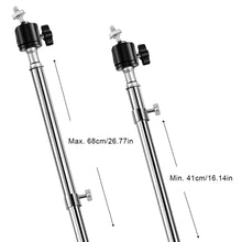 Load image into Gallery viewer, Night Fishing Ground Spike Light Stand Universal Swivel Telescopic Adjustable Stainless Steel Tripod Ground Insert Fishing equipment
