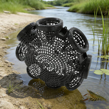 Load image into Gallery viewer, 8 Holes Plastic Eel Trap Anti-crush Impact-resistant Eel Catching Tool Universal For Lobster Crab Small Fish
