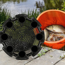 Load image into Gallery viewer, 8 Holes Plastic Eel Trap Anti-crush Impact-resistant Eel Catching Tool Universal For Lobster Crab Small Fish
