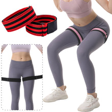 Load image into Gallery viewer, 1 Pair Elastic BFR Thigh Bands Blood Flow Restriction Pressure Wrap for Yoga Pilates Muscle Training Fitness
