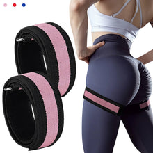 Load image into Gallery viewer, 1 Pair Elastic BFR Thigh Bands Blood Flow Restriction Pressure Wrap for Yoga Pilates Muscle Training Fitness
