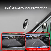 Load image into Gallery viewer, 2Pcs Car Front Rear Camera Protective Cover Dustproof Waterproof Anti-Gravel HD Transparent 360° Lens Protector
